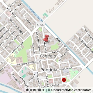 Mappa Viale italia, 04014 Pontinia, Latina (Lazio)