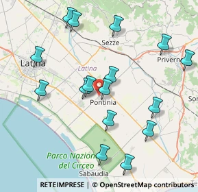 Mappa Strada del Tavolato, 04014 Pontinia LT, Italia (9.00125)
