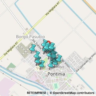 Mappa Via dei Latini, 04014 Pontinia LT, Italia (0.3175)