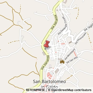 Mappa Via Variante, 59, 82028 San Bartolomeo in Galdo, Benevento (Campania)