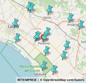 Mappa Via Trieste, 04014 Pontinia LT, Italia (8.98375)