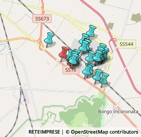 Mappa STRADA STATALE 16 KM. 6.84 Z.I BORGO CERVARO, 71122 Foggia FG, Italia (1.14615)