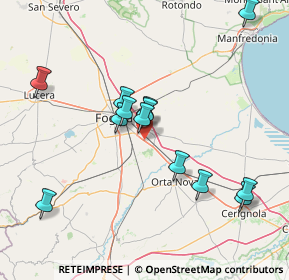 Mappa STRADA STATALE 16 KM. 6.84 Z.I BORGO CERVARO, 71122 Foggia FG, Italia (15.7)