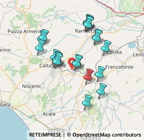 Mappa Via Falcone e Borsellino, 95042 Grammichele CT, Italia (14.3835)
