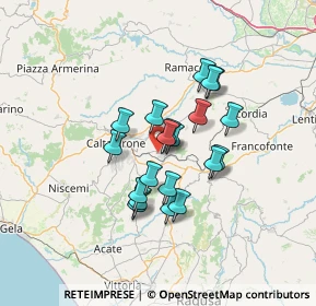 Mappa Via Falcone e Borsellino, 95042 Grammichele CT, Italia (11.4545)