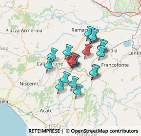 Mappa Via Fratelli Rizzo, 95042 Grammichele CT, Italia (11.171)