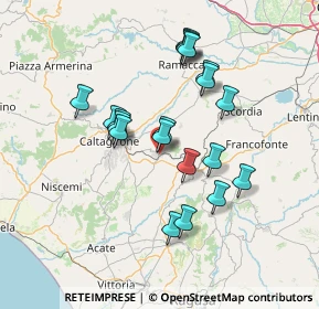 Mappa Via Costa, 95042 Grammichele CT, Italia (14.4675)