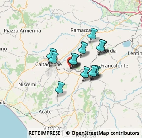 Mappa Via Filippo Cordova, 95042 Grammichele CT, Italia (9.4645)