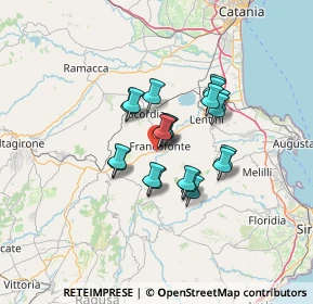 Mappa Contrada Fanusa, 96015 Francofonte SR, Italia (10.7915)