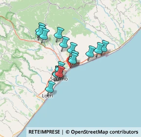 Mappa Via Cristoforo Colombo Lungomare lato sud, 89046 Marina di Gioiosa Ionica RC, Italia (5.78125)