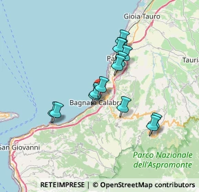 Mappa Viale delle Rimembranze, 89011 Bagnara Calabra RC, Italia (6.40143)