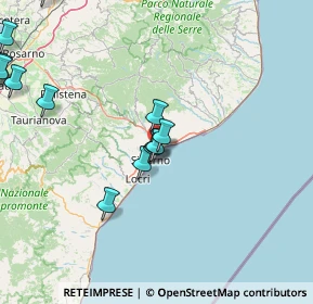 Mappa Via Dromo Nord, 89048 Siderno RC, Italia (21.34857)