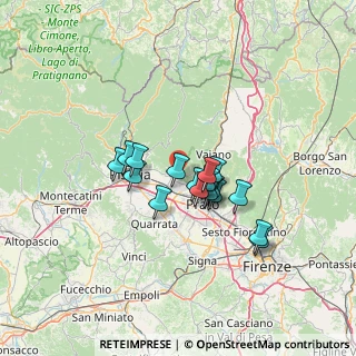Mappa Via Don Giovanni Minzoni, 59013 Montemurlo PO, Italia (9.93235)