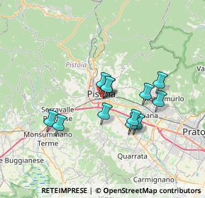 Mappa Via Martino Bianchi, 51100 Pistoia PT, Italia (5.74417)
