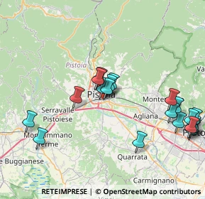 Mappa Via Martino Bianchi, 51100 Pistoia PT, Italia (8.971)