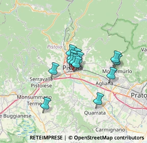 Mappa Via Martino Bianchi, 51100 Pistoia PT, Italia (4.57538)