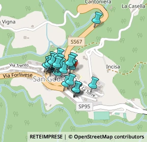 Mappa Piazza Municipio, 50060 San Godenzo FI, Italia (0.15)