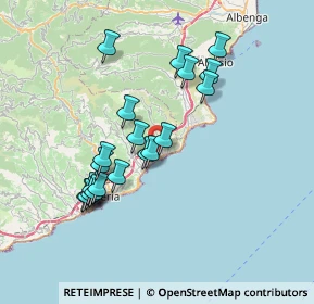 Mappa 18016 San Bartolomeo Al Mare IM, Italia (6.785)