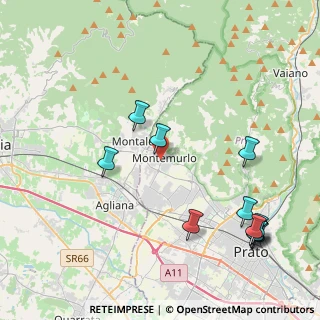 Mappa Via Arturo Toscanini, 59013 Montemurlo PO, Italia (5.08727)