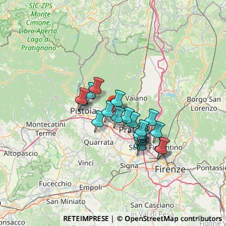 Mappa Via Arturo Toscanini, 59013 Montemurlo PO, Italia (10.938)