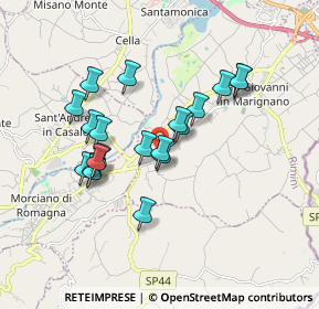 Mappa Via Morciano, 47842 San Giovanni in Marignano RN, Italia (1.5735)