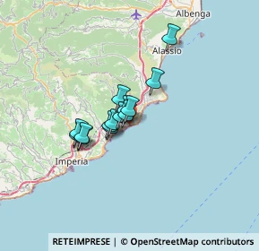 Mappa Via Circonvallazione a Levante, 18010 Cervo IM, Italia (4.23357)