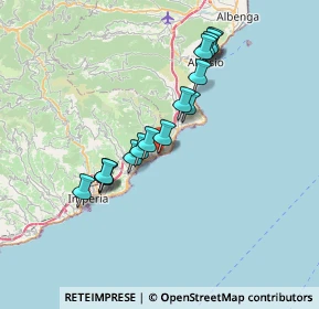 Mappa Via Circonvallazione a Levante, 18010 Cervo IM, Italia (6.23267)