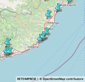 Mappa Via Circonvallazione a Levante, 18010 Cervo IM, Italia (20.64455)