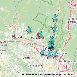 Mappa Via M.p.contardi, 59013 Montemurlo PO, Italia (7.27143)
