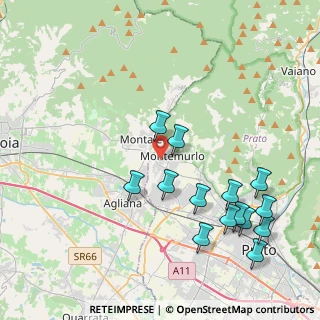 Mappa Via Udine, 59013 Montemurlo PO, Italia (4.675)