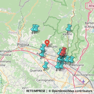 Mappa Via Udine, 59013 Montemurlo PO, Italia (7.70313)