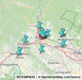 Mappa Via Deledda II Traversa, 51100 Pistoia PT, Italia (4.72917)