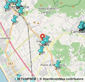 Mappa Via Sarzanese Nord, 55041 Camaiore LU, Italia (3.422)