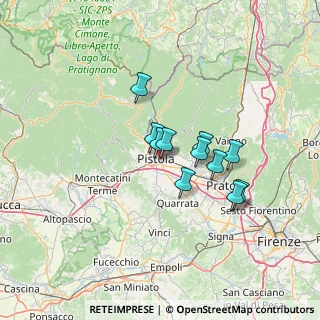 Mappa Via Giovan Battista Venturi, 51100 Pistoia PT, Italia (9.99818)