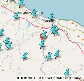 Mappa Via Gambadoro, 47842 San Giovanni in Marignano RN, Italia (5.08813)