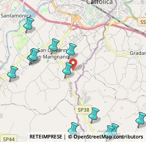 Mappa Via Gambadoro, 47842 San Giovanni in Marignano RN, Italia (3.00786)