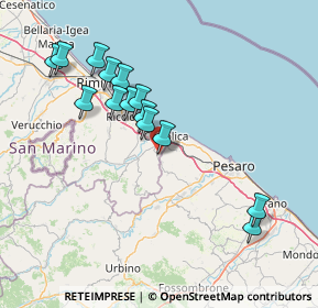 Mappa Via Gambadoro, 47842 San Giovanni in Marignano RN, Italia (14.98143)