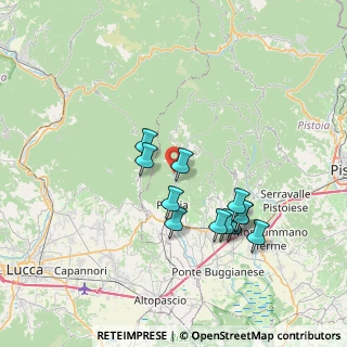 Mappa Via di Zano, 51017 Pescia PT, Italia (6.83083)