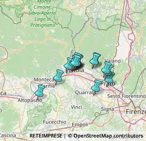Mappa Via Prov, 51100 Pistoia PT, Italia (7.62667)
