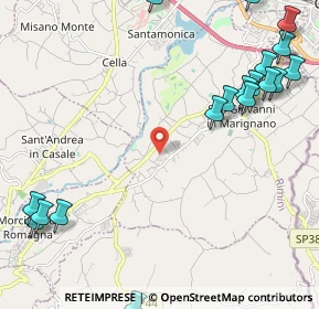 Mappa Via Torino, 47842 San Giovanni In Marignano RN, Italia (3.2805)