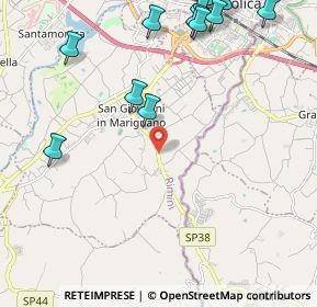Mappa Via Santa Maria, 47842 San Giovanni in Marignano RN, Italia (3.3735)