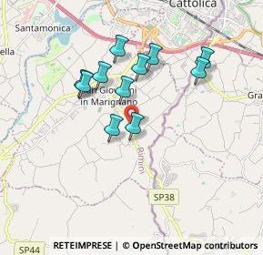 Mappa Via Santa Maria, 47842 San Giovanni in Marignano RN, Italia (1.55364)