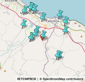 Mappa Via Santa Maria, 47842 San Giovanni in Marignano RN, Italia (3.93563)