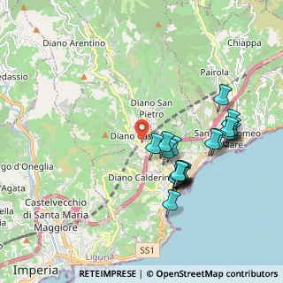 Mappa Via Al Castello, 18013 Diano Castello IM, Italia (1.9465)