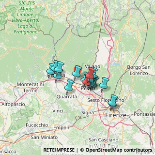 Mappa Via Fratelli Bandiera, 59013 Montemurlo PO, Italia (9.66118)