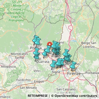 Mappa Via Fratelli Bandiera, 59013 Montemurlo PO, Italia (10.96158)