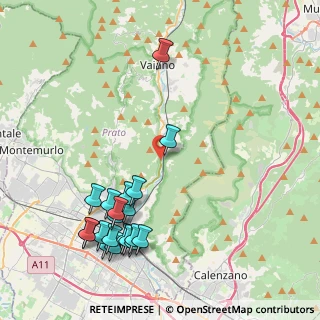 Mappa Via di Faltugnano, 59021 Vaiano PO, Italia (5.016)