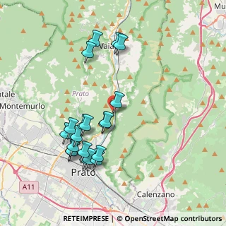 Mappa Via di Faltugnano, 59021 Vaiano PO, Italia (4.002)