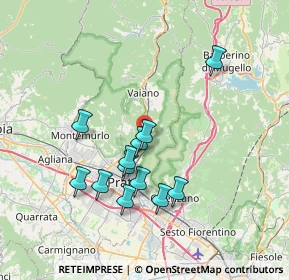 Mappa Via di Faltugnano, 59021 Vaiano PO, Italia (6.79583)