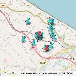 Mappa Via della Valle Fonte di Roncaglia, 61121 Pesaro PU, Italia (1.37818)